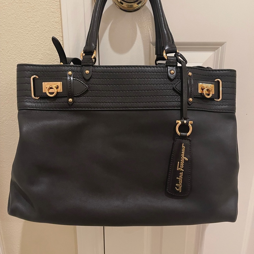 Salvatore Ferragamo Authentic Gancini Lineage Bag